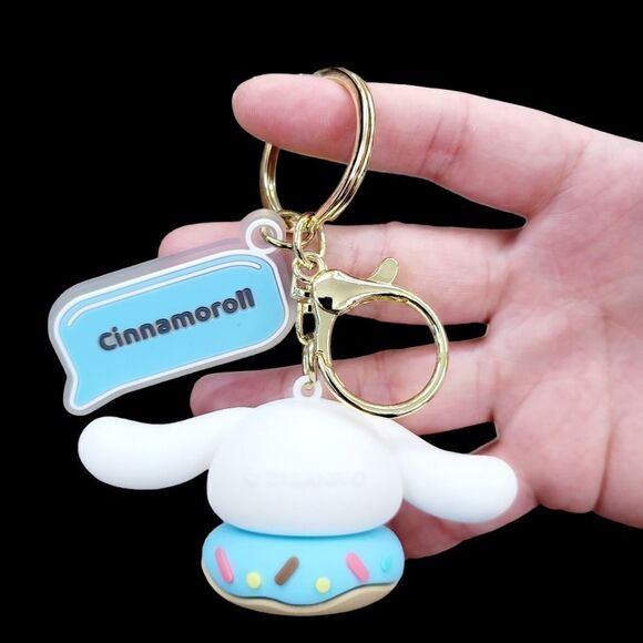 Brand New Sanrio Cinnamoroll Donut Keychain - Picture 3 of 6